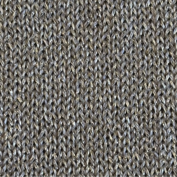 Jessica London 26/28 NWT shimmery, gold sleeveless mock turtleneck knit top - Picture 3 of 11